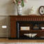 Foyer en bois massif noyer-117600331