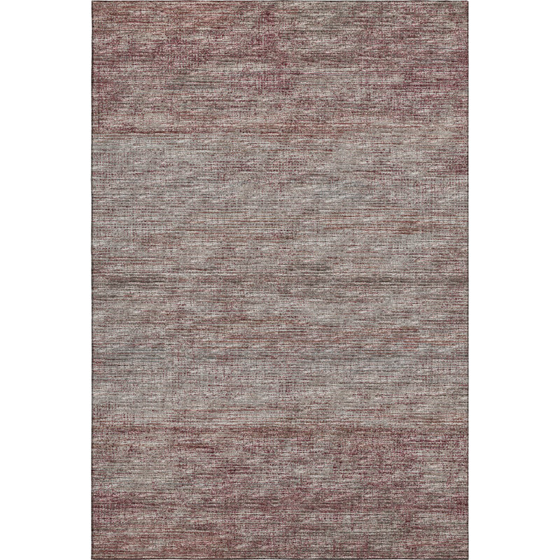 Tapis bourgogne de qualité supérieure lavable à la machine Mayfield, Rectangle 9 pi x 12 pi