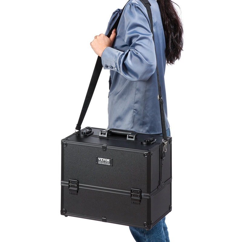 Organisateur de maquillage en aluminium Melbalene