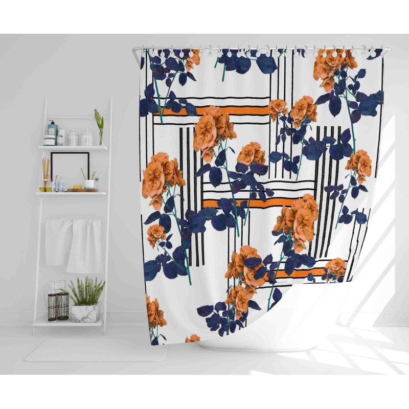 Wilksboro Polyester Shower Curtain Set, 168cm H x 168cm W