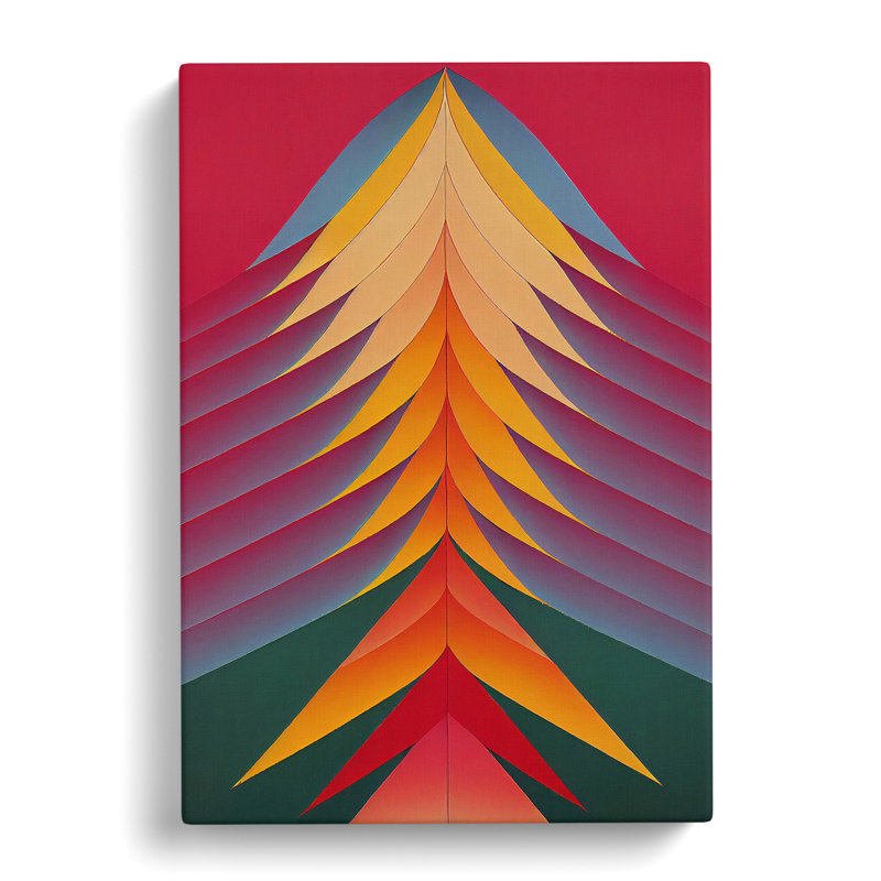 XC1022-3770X Retro Abstract Art No.6 - Wrapped Canvas Print, 50cm H x 35cm W x 3cm D
