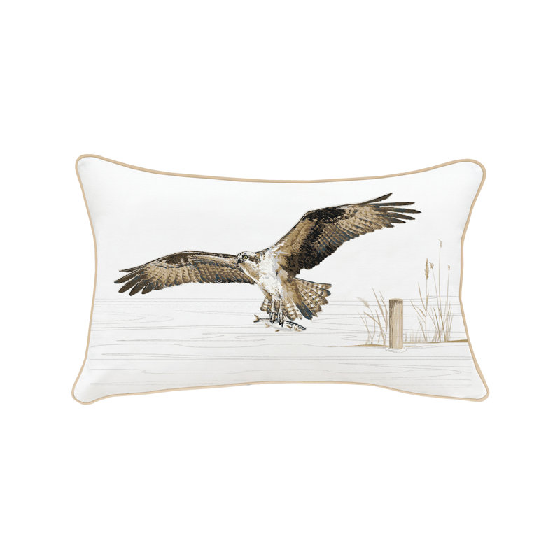Osprey in Flight Lumbar Pillow