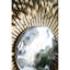 Miroir mural exquis avec motif complexe et attrait glamour pour la décoration intérieure