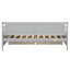 Lit de jour simple en bois de pin avec deux tiroirs de rangement  -791074404
