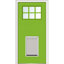 Porte d'entrée pré-montée en fibre de verre Craftsman-40645591-40645584-40645585