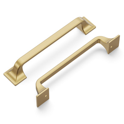 Forge Collection Handle Pull - 5-1/16" Center to Center Cabinet Pull Champagne Bronze - Farmhouse Hardware for Drawers & Cabinets (Set of 10)