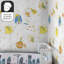 The Little Prince Wallpaper, Light Grey Stars Nursery