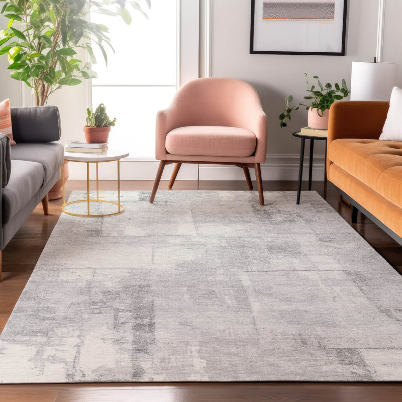 Premium Machine Washable Varroville AMF1714 Geometric Rug, Rectangle 9' x 12'