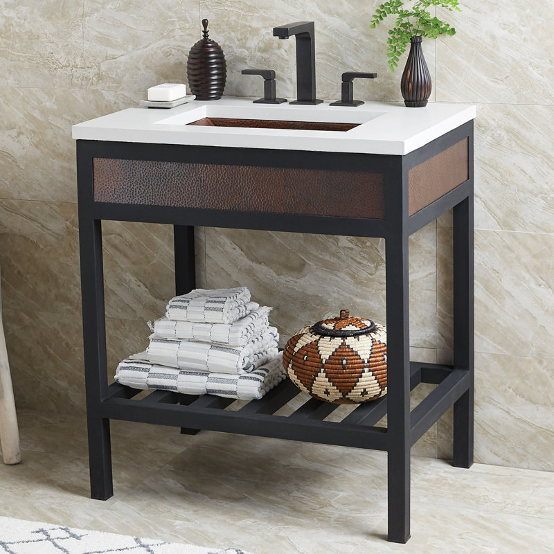 30.5" Single Bathroom Vanity Top, Single, Charcoal