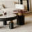 High-End Small Apartment Round Coffee Table Set