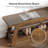 55" Entryway Bench with Shoe Storage, 2-Tier Narrow Hallway Foyer Seating Bench with Open Shelves-1527580036