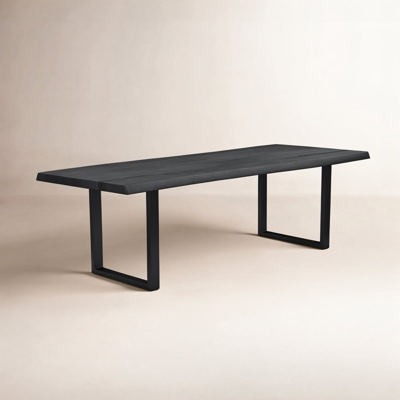 Table de salle à manger Colin, H 29,75 po x L 79 po x l 40 po, Noir, Ébène