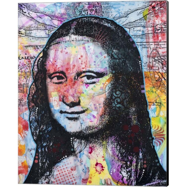 Trinx Mona Lisa Pop 2 On Canvas by Dean Russo Print | Wayfair