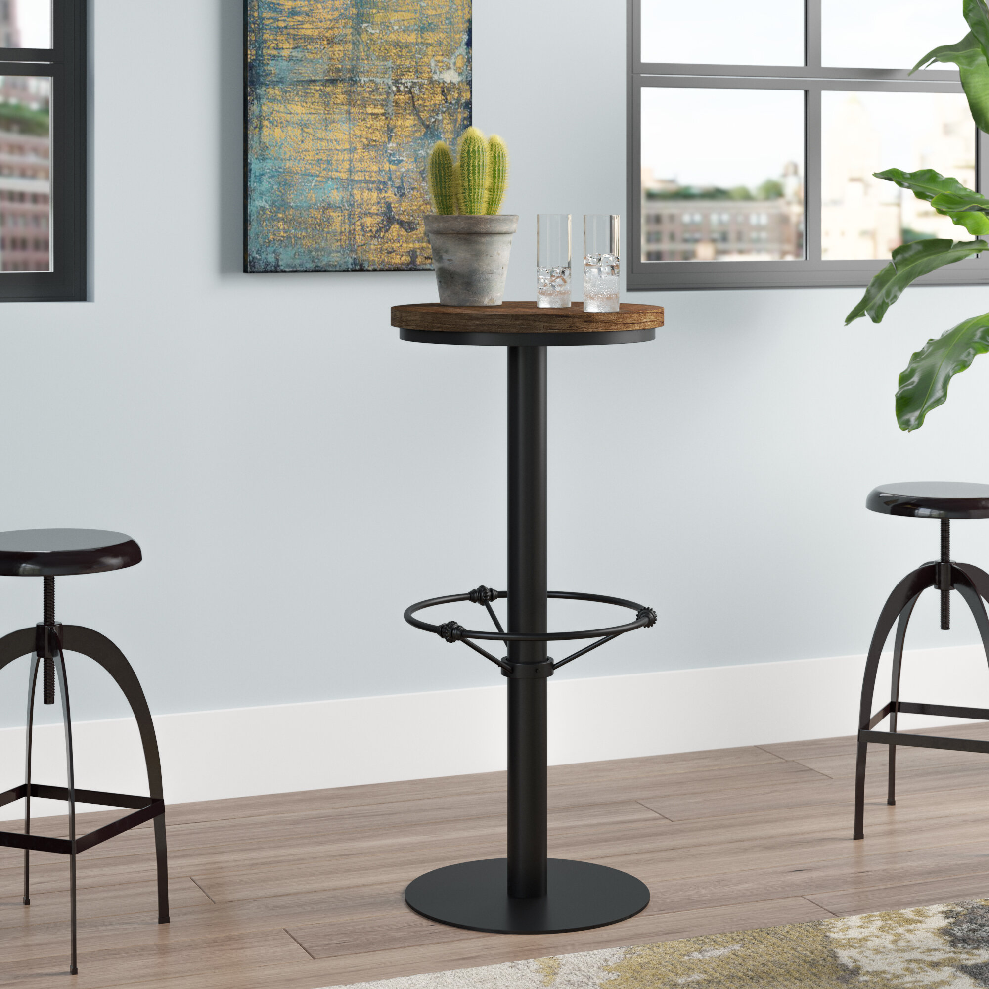 Williston Forge Liesel Round Solid Wood Dining Table & Reviews | Wayfair