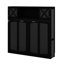 Grand lit escamotable avec commode avec tablette de rangement et armoires, commode escamotable escamotable escamotable