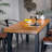 Thickened solid wood rectangular dining table-721665699