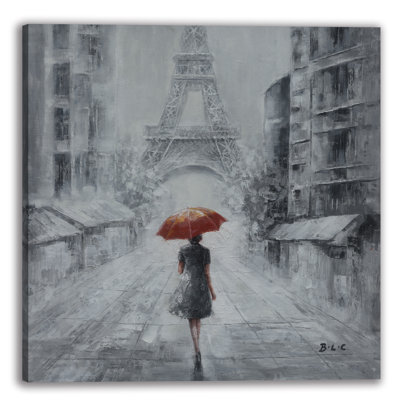 «Fanord Lonely Stroll In Paris» sur toile
