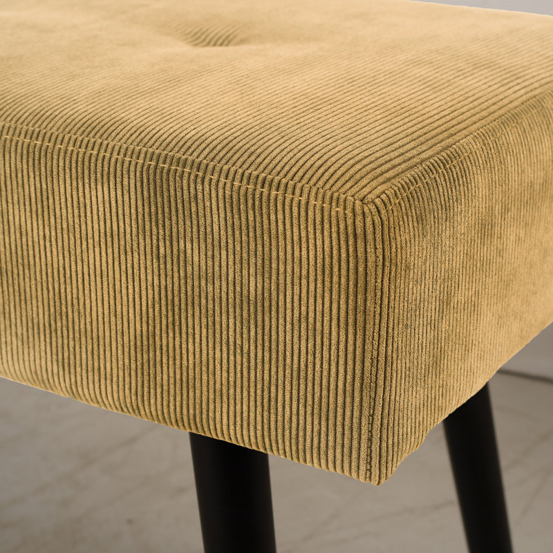 Banc avec revêtement, Jaune