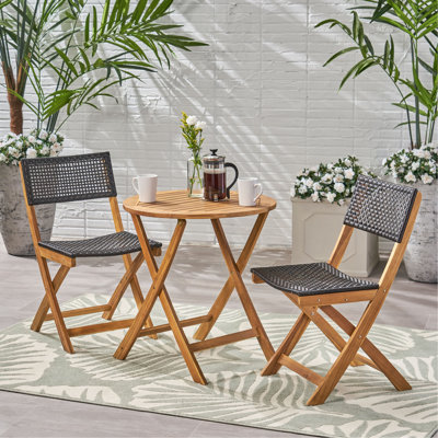 ENSEMBLE BISTRO, 2 chaises + 1 table