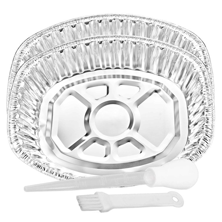 Disposable Foil Container Oval Aluminium Turkey Roasting Tray
