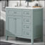 Meuble-lavabo de 36 pouces avec lavabo, structure solide et panneau de fibres à densité moyenne-86038293