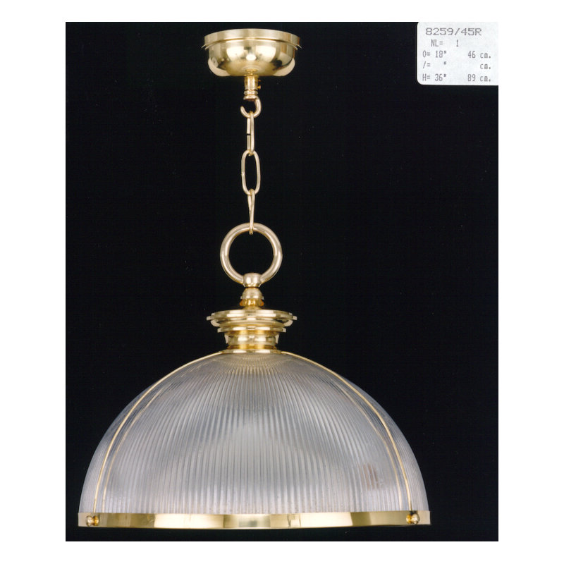 Medrano 1 - Light Dome Pendant, Polished Brass