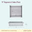 Anolon Pro-Bake Bakeware Aluminized Steel Square Cake Pan, 9 Inch, Silver