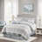 6 Piece Printed Microfiber Quilt Set w/ Bedskirt-31247190