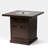 28In Square Fire Pit Table Propane Fire Table With Stainless Steel Lid