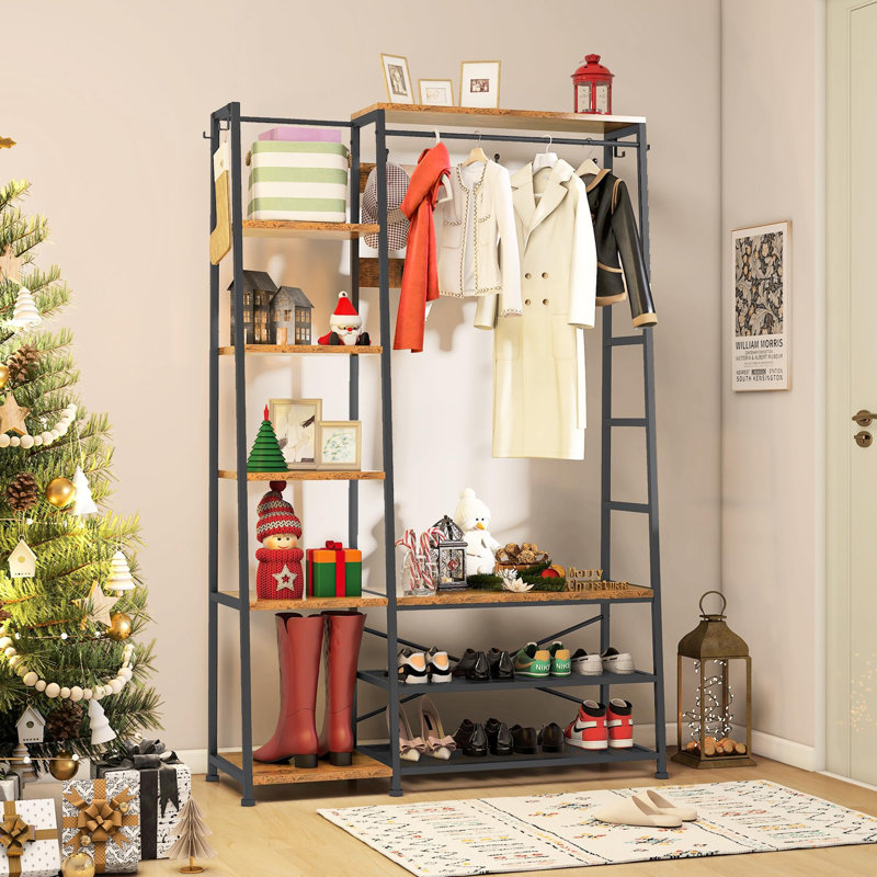 Hall Tree 116.5cm Wide with Bench and Shoe Storage