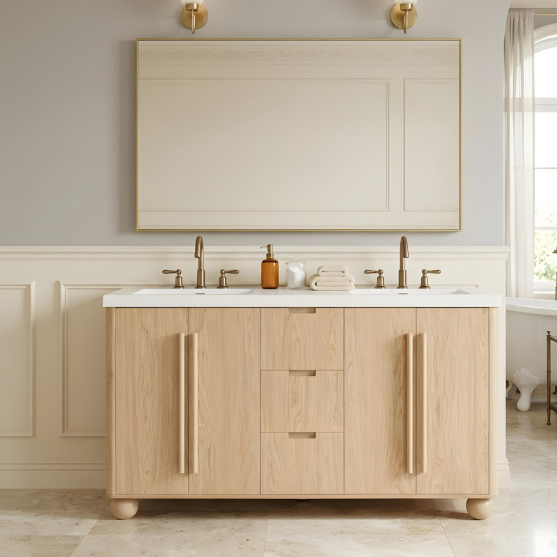 Meuble-lavabo 59 po avec lavabo en résine
