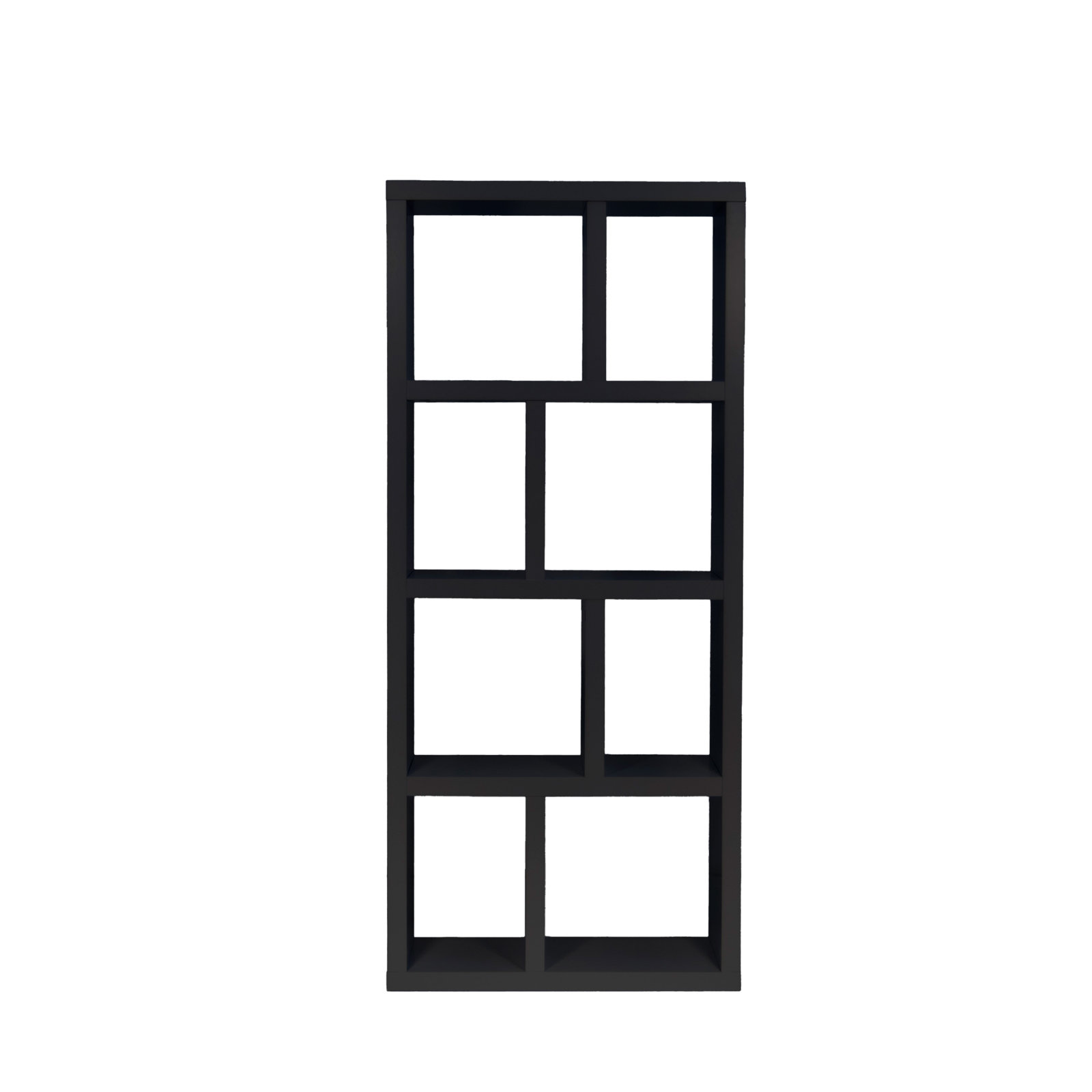 Stetson Bookcase, Pure Black, (4 Shelves) 63" H x 28" W x 13" D