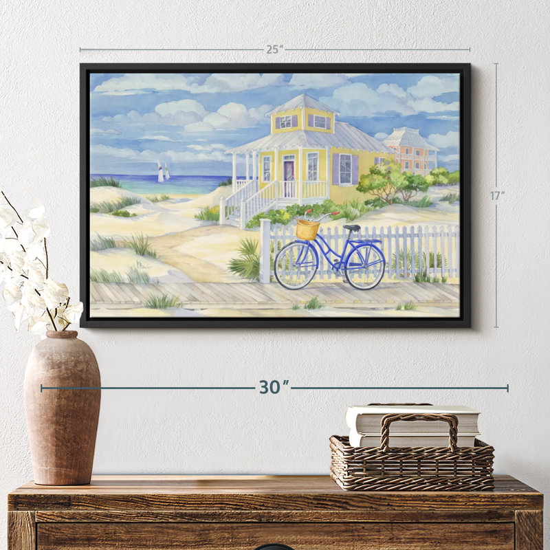 Plage "Beach cruiser II", art mural, H 17 po x l 25 po