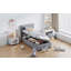 Lit plateforme simple tapissier avec système de rangement hydraulique-1477648097