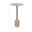 Belliso Large Rounded Marble Table, Brown