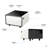 Smart Side Table With Built-In Fridge, Wireless Charging, Temperature Control, Power Socket, USB Ports, Outlet Protection, Induction Light