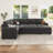 Hildur U-Shaped Sectional Sofa Bed Pull Out Sleeper Couch With Storage Chaise-708616941