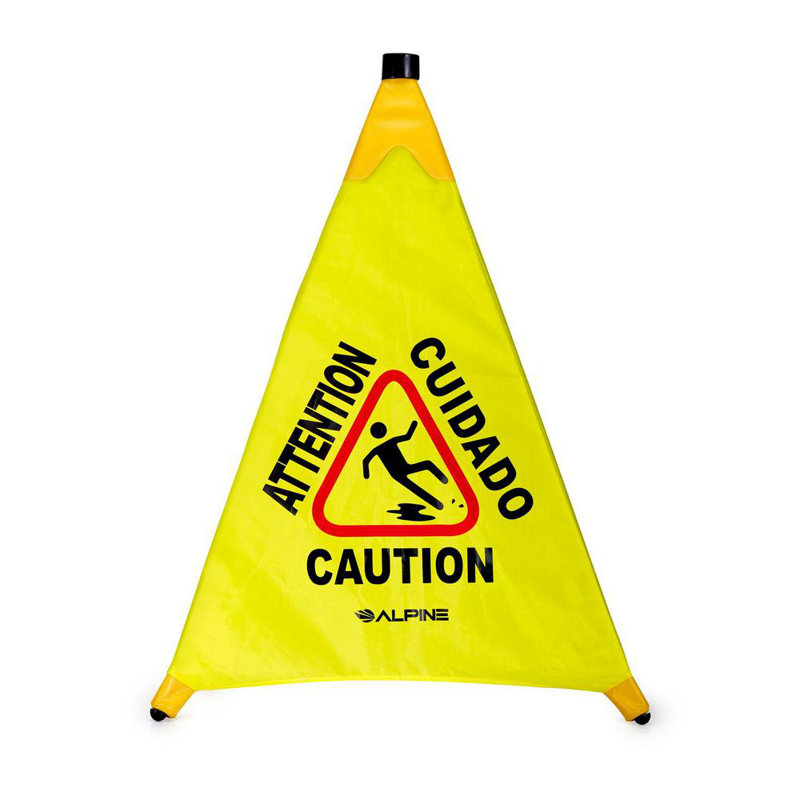 Multi-Lingual Pop-Up Wet Floor Sign