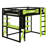Modern Loft Bed Featuring A Built In Desk, Shelves-304044406