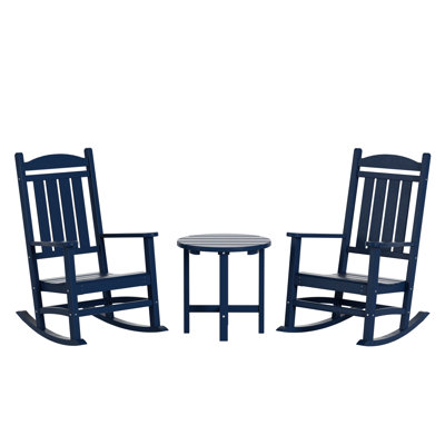 Chaise berçante d'extérieur en plastique Laguna