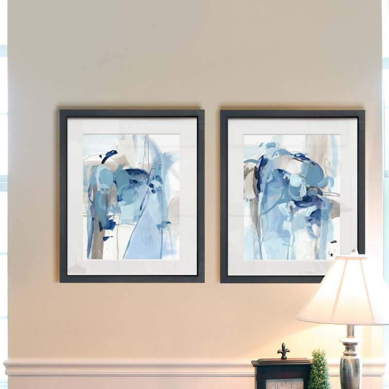 «Night Night I», ensemble de 2 reproductions d'art sur papier encadrées