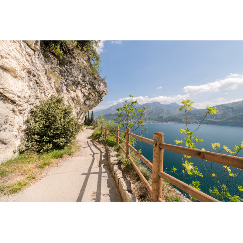 Falkville Ponale Trail In Italy - Wrapped Canvas Print, 30cm H x 46cm W x 3.8cm D