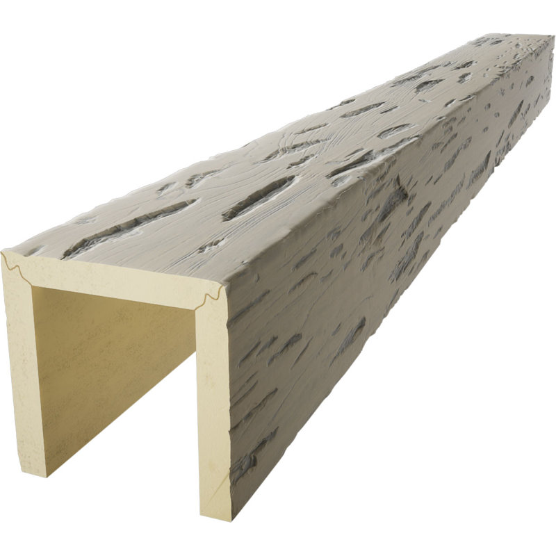 Poutre de plafond 3 côtés Pecky Cypress Endurathane, Bois flottant, H 4 po x l 12 po, 20'L