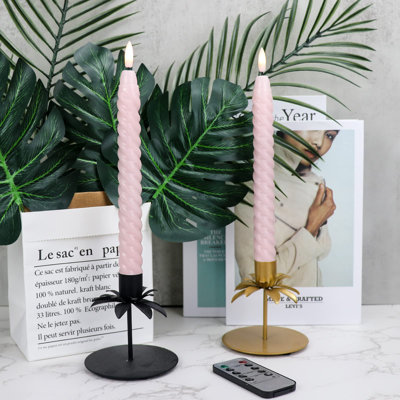 Unscented Flameless Taper Candle - Thumbnail 2