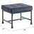 Brantley Gray Velvet & Sandy Gray Finish Ottoman