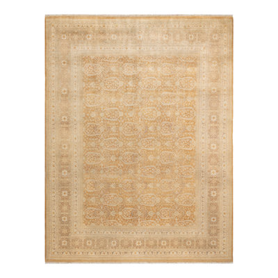 Keenan One-of-a-Kind 8' 1" X 10' 7" 2010s Wool Area Rug in Brown