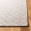 Tapis argent / ivoire en coton tissé à la main Luzerne-23025131