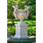 Angels Urn On Base  Stone Cast
