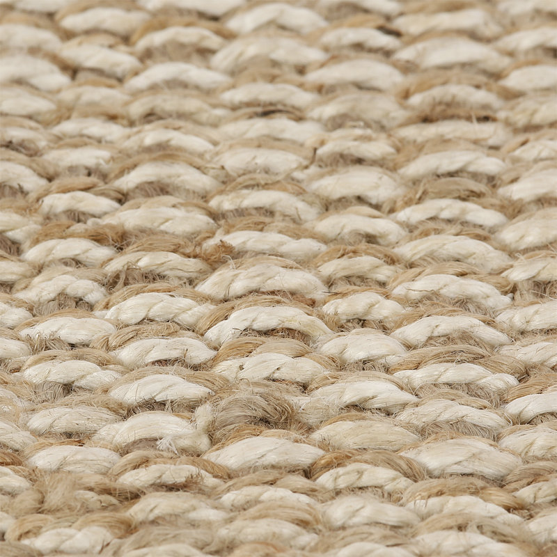 Blankenship Solid Colour Jute / Sisal Hand Woven Area Rug, Rectangle 152 x 244cm
