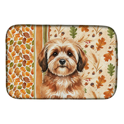 Sable Havanese Heirloom Fall Dish Drying Mat